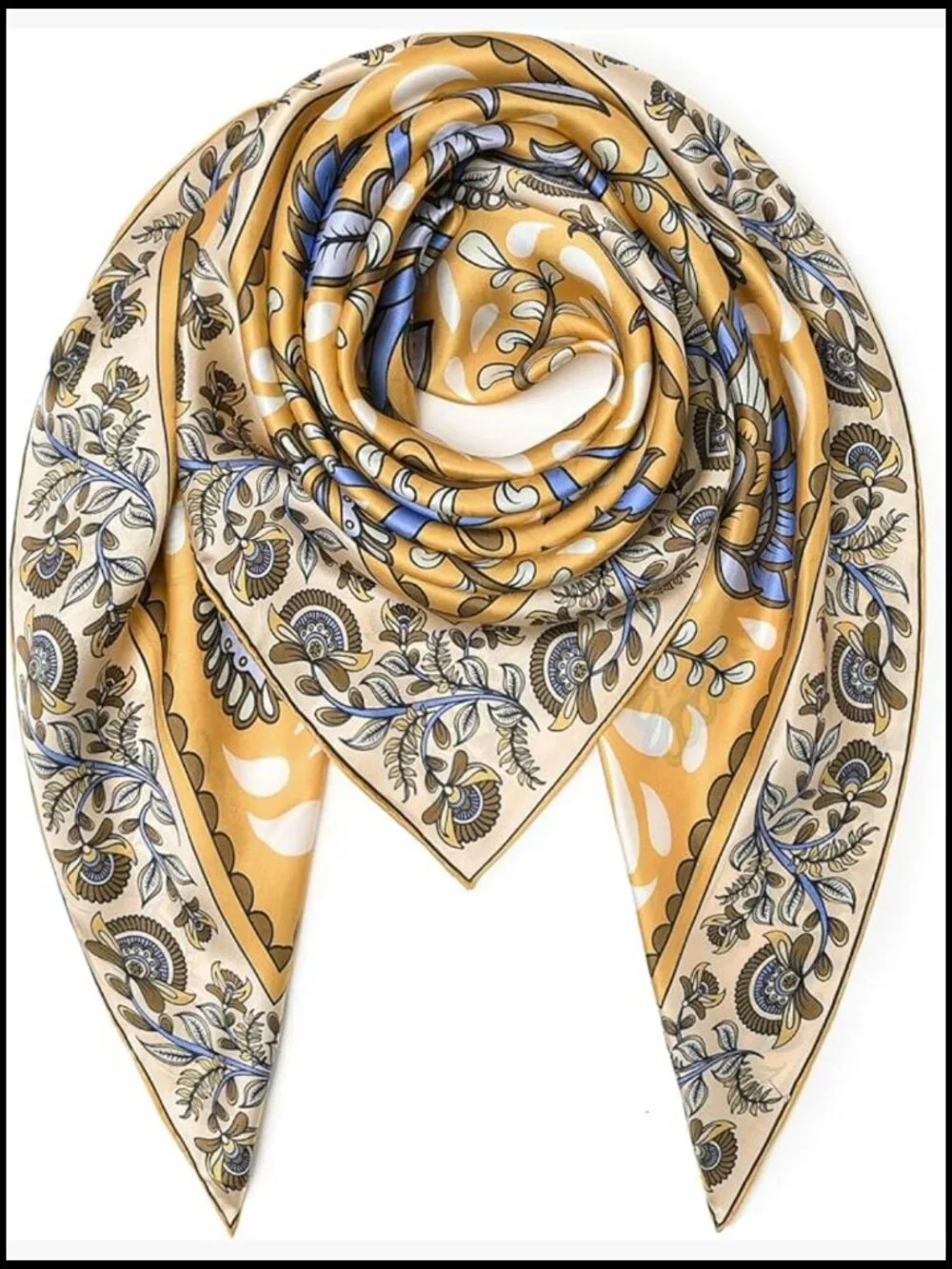Large Square Silk Scarf Shawl Wrap Oversized Headband Mulberry Silk